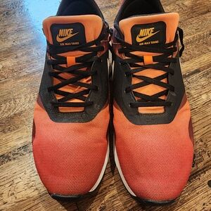 Nike Air Max Tavas Orange Black Athletic Shoes